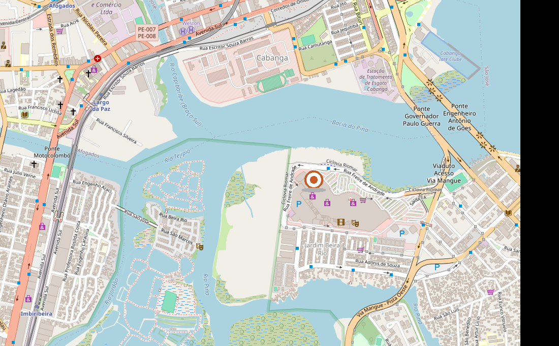 Mapa do Riomar Trade Center 4, no Pina, Recife